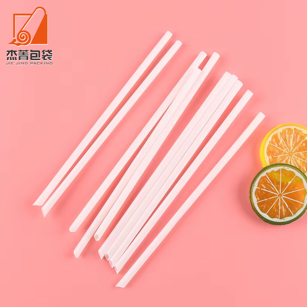 Single Packaging Custom Logo Biodegradable Disposable PLA Drinking Straw Food Grade PLA Straw