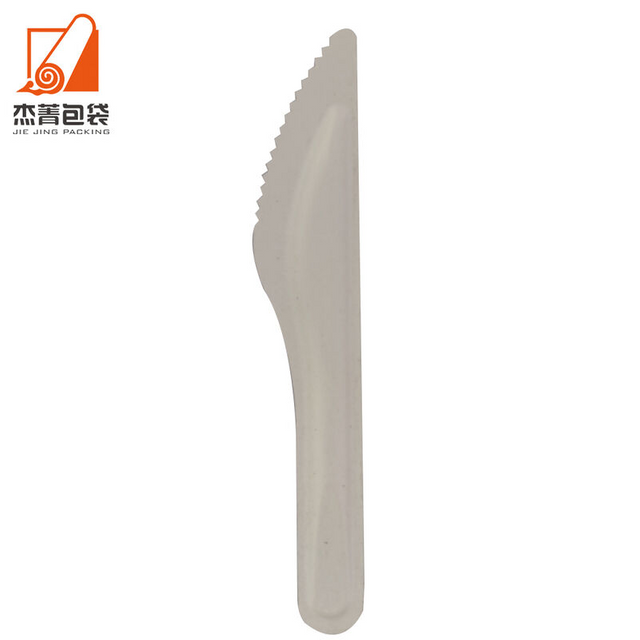 Factory price Biodegradable Compostable Sugarcane Bagasse Cutlery Knife Set Food Grade Dinnerware
