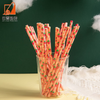 Factory sale Paper straw Print disposable paper straw Juice drink straw