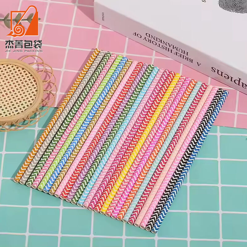Custom Straw Paper Promotional Paper Straws Drinking Printing Paper Straws Biodegradable