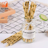 Custom Biodegradable Paper straw Brown bamboo paper straw, biodegradable drinking straw