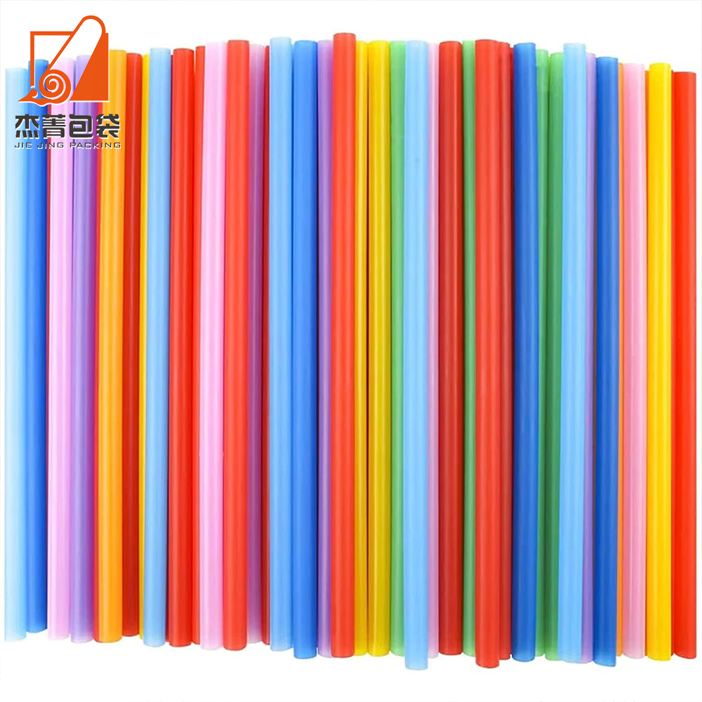 Click image to open expanded view Share to Biodegradable Colored Disposable Pla large smoothie straws 10.3 inches extra long straw disposable milkshake straws