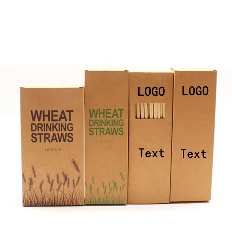 Factory price custom logo organic natural wheat straws wheat drinking straws eco friendly rye straws for sale