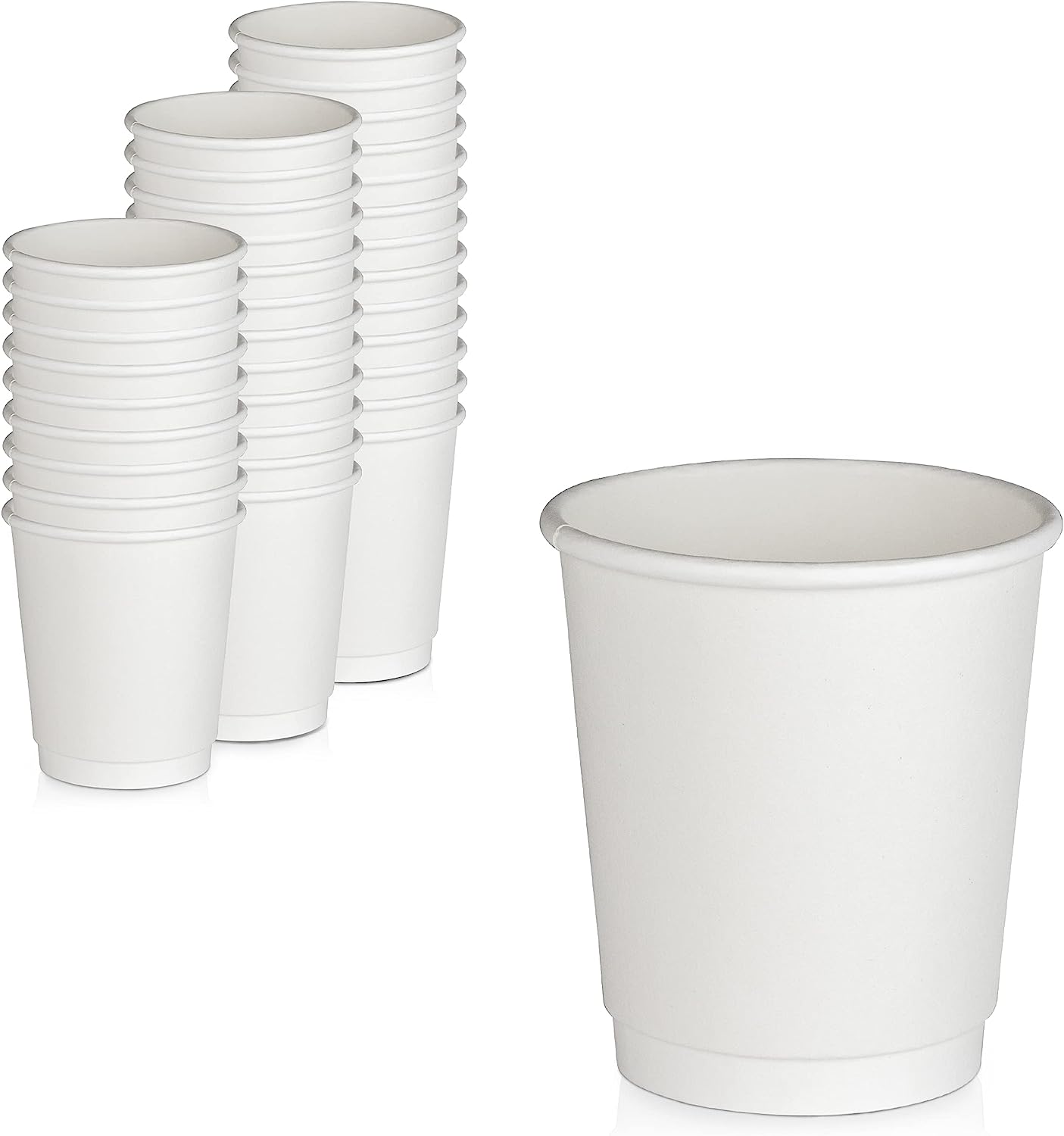 Custom Paper Cup 8oz/12oz/16oz/20oz Water-Based Coating Disposable Paper Coffee Cup With Lid And Sleeve For Hot Cold Drinks Teas
