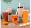Degradable kraft paper straw independent packaging can be customized high temperature resistant disposable paper straw
