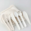 Wholesale Natural Biodegradable Bulk Bagasse Spoon forks knives Disposable Sugarcane Paper Cutlery