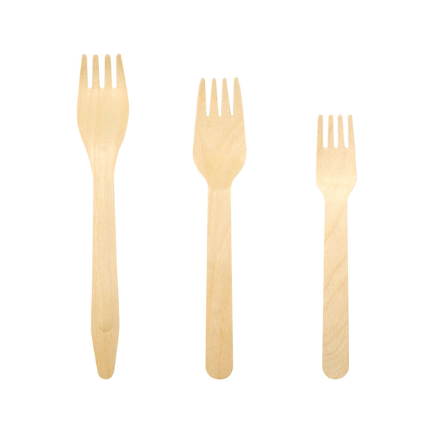 Disposable Wooden Cutlery Fork Tableware Wood Fork