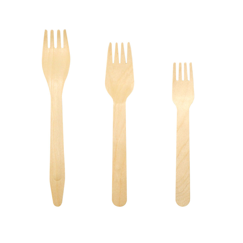 Disposable Wooden Cutlery Fork Tableware Wood Fork