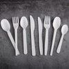Factory Price Disposable white PLA Cornstarch Knife Fork And Spoon Food Grade Plastic Cutlery