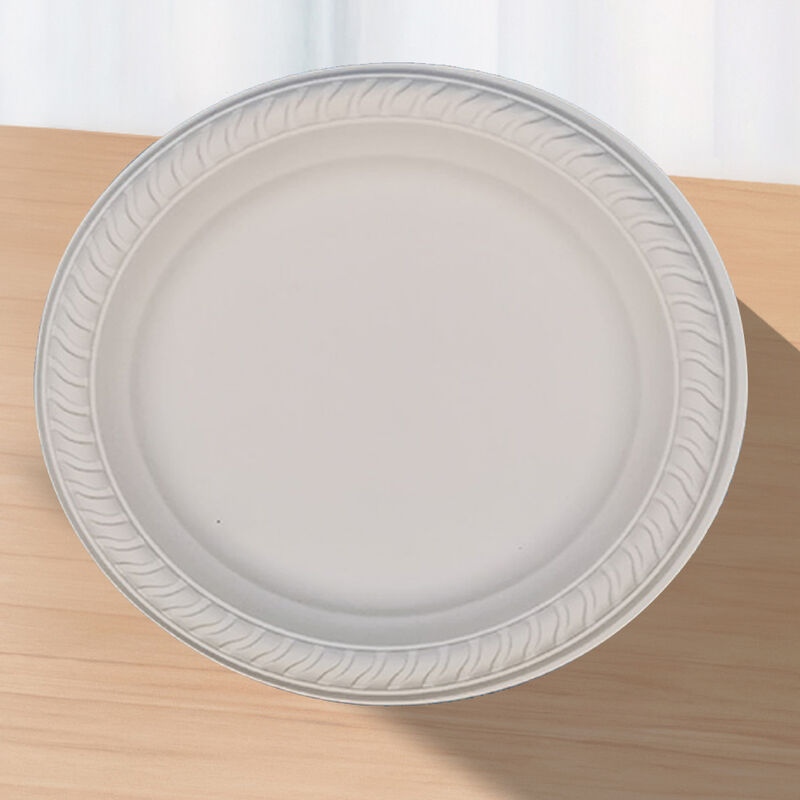 Factory In STOCK Eco-friendly Microwavable 150mm Biodegradable Cornstarch 6" Food Dish Plates for Party Wedding Picnic