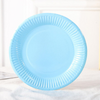 Wholesale disposable paper plates birthday party decorations Biodegradable tableware Disposable circular paper tray cake pan