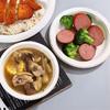 8 inch disposable dinnerware plate corn starch eco friendly single use white round plates disposable food serving plate