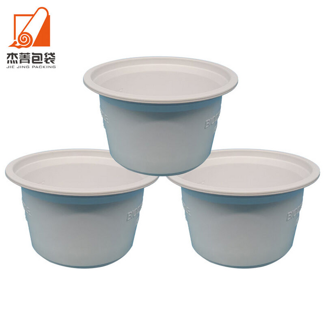 High quality 300ml white biodegradable corn starch disposable soup food paper round cup