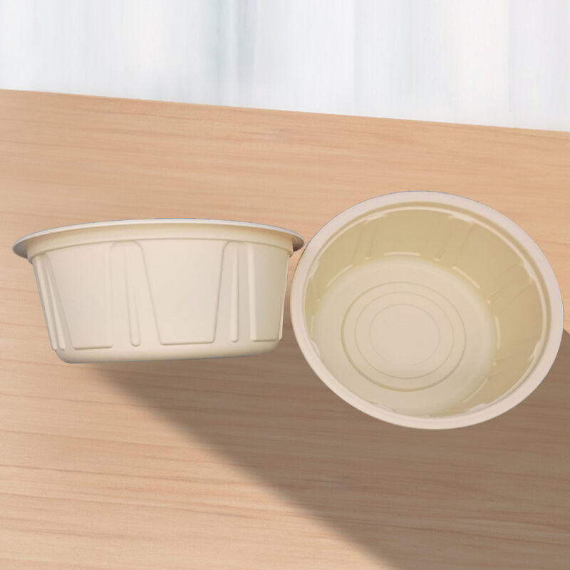 Wholesale 1500ml Eco Friendly Cornstarch Take Away Disposable Microwave Safe Soup Bowl