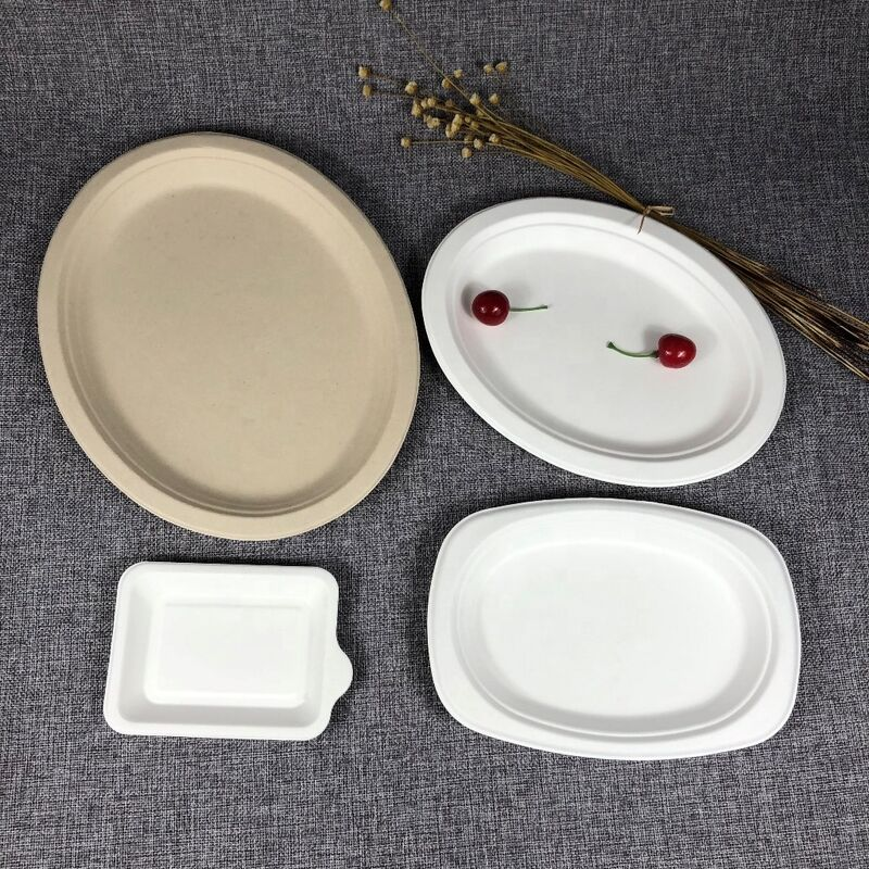 Self-marketing Paper plate Dining room dinner biodegradable plate Disposable paper plate