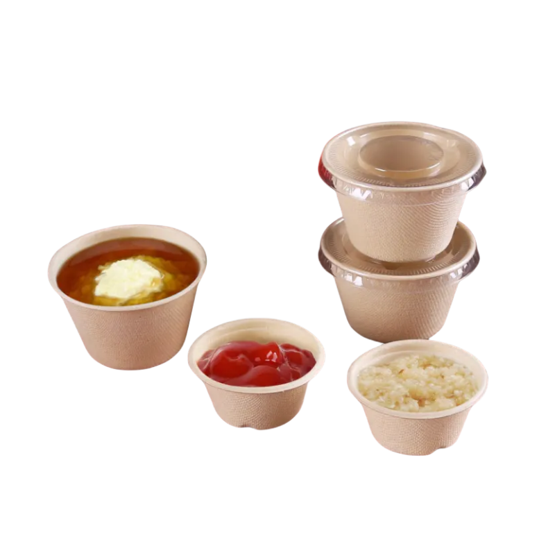 Eco-friendly Biodegradable Bagasse Oval Food Containers Sugarcane Lunch Bowl with Lid