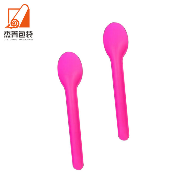 Biodegradable cornstarch disposable cutlery set cornstarch yogurt scoop compostable disposable cutlery