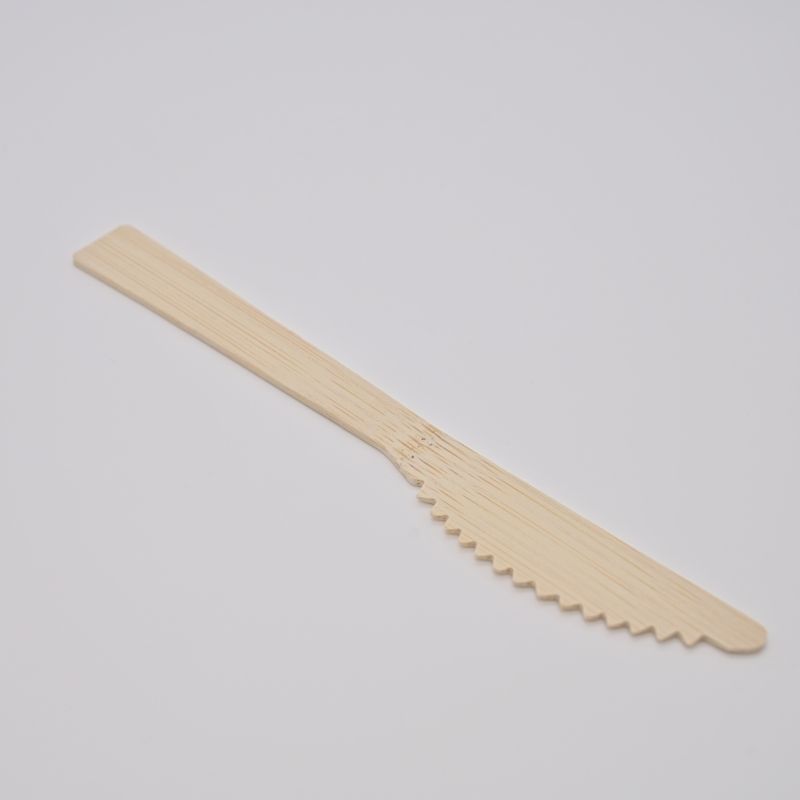 100% eco friendly 150mm disposable wooden bamboo knife spoon fork tableware set