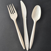Wholesale biodegradable corn starch plastic knife fork spoon eco- friendly plastic cutlery compostable plastic tableware