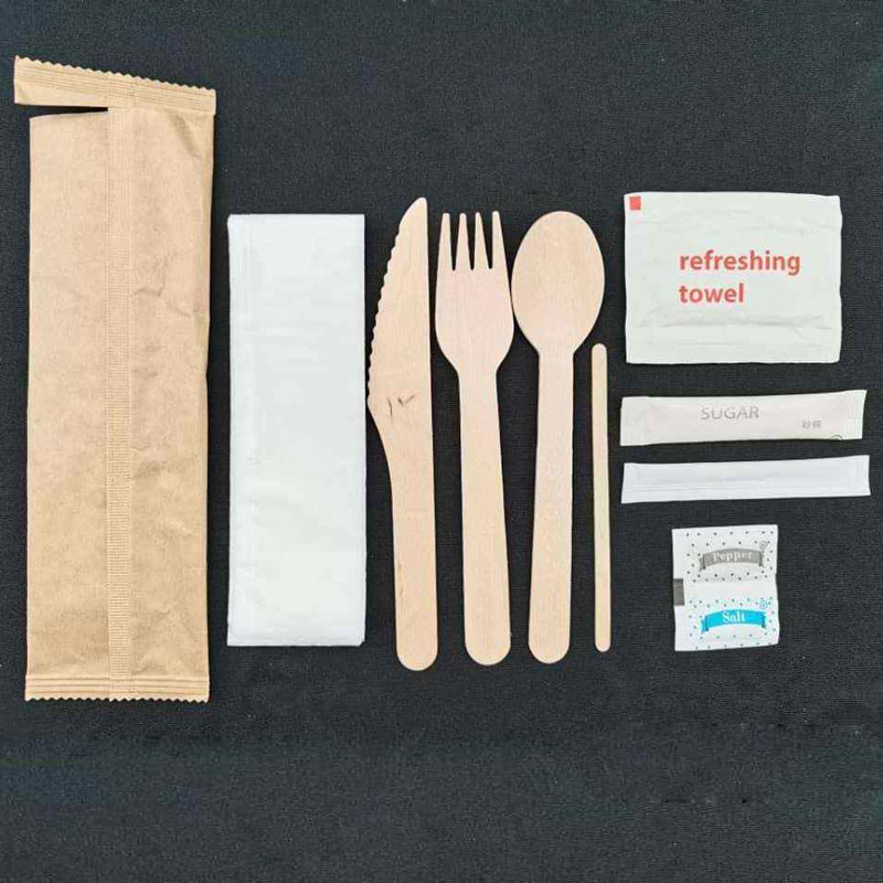Disposable Wooden Cutlery Wooden Ice Cream Spoon Biodegradable Wood Knife Fork Spoon