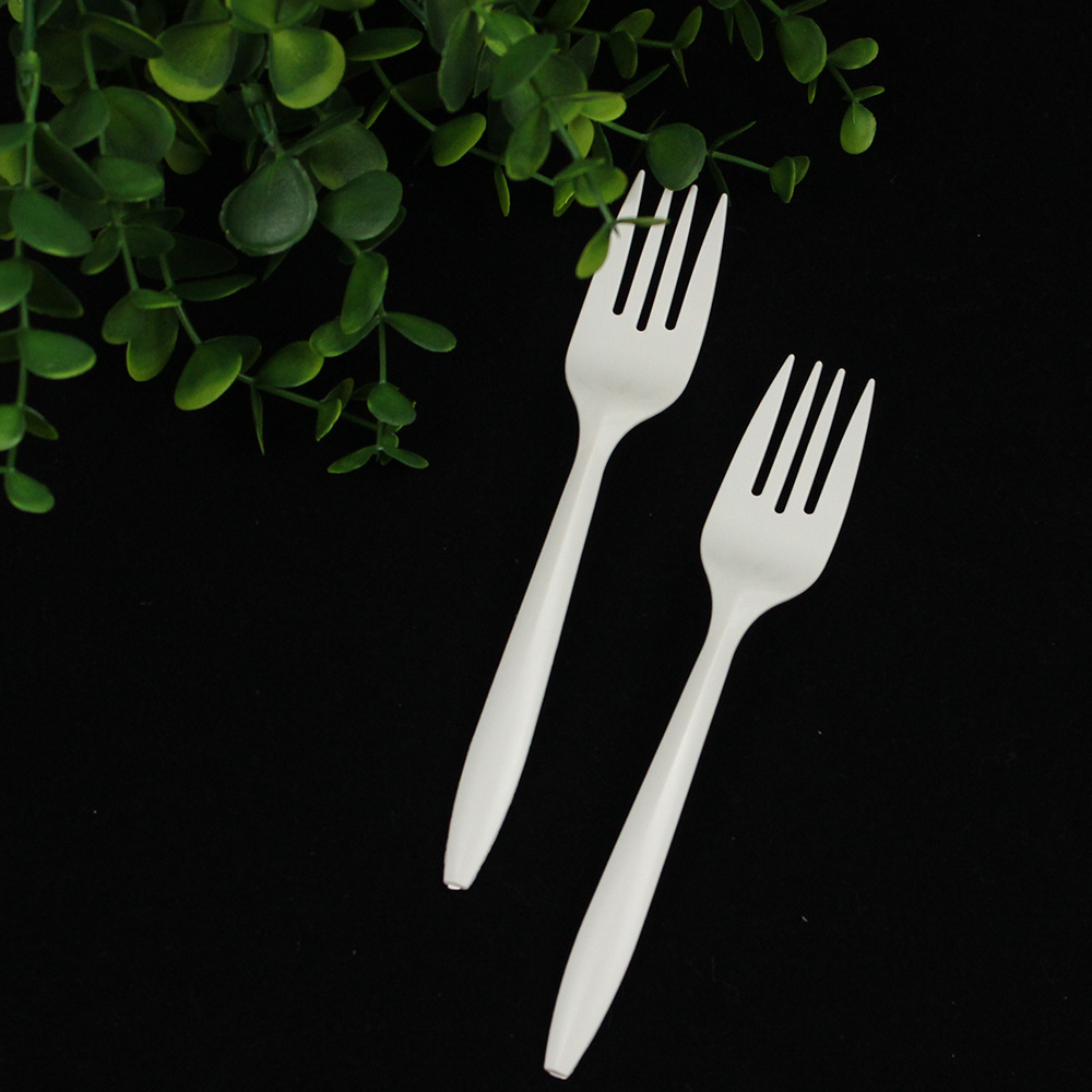 Einweg 150mm PP Gabel Hoch leistungs biologisch abbaubares Plastik besteck Umwelt freundliches Geschirr für Camping Food Restaurants