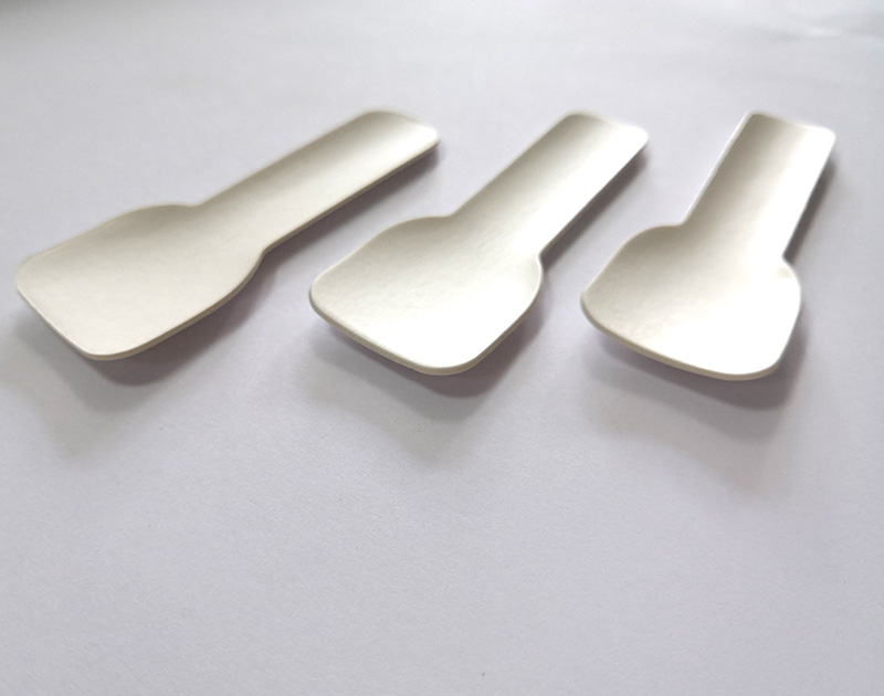Eco Friendly New Ice Cream Spoon Yogurt and Dessert Mini Paper Spoon for Tea Cup and Sourcers