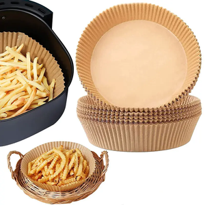 PFAS-freies Antihaft-Rund quadrat 50 Stück 100 Stück Back-Air fryer Pergament Silikon Einweg-Luft fritte use Liner Papier