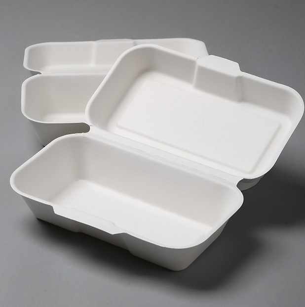 Lunch Box Disposable Rectangular Food Container Paper Food Tray Hot Bento Lunch Box