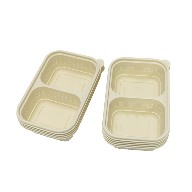 Biologisch abbaubare Einweg 650ml Maisstärke Clam shell Box Lebensmittel Maisstärke Lunch Box
