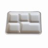 Disposable Bagasse Biodegradable Sugarcane Compartment Disposable Fast Food Tableware Tray