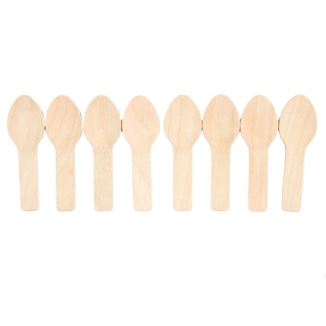 China factory environmental protection disposable wooden spoon bulk