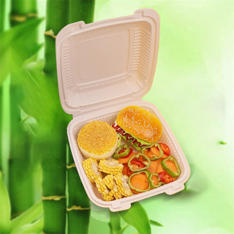 Günstige Einweg-Lunchbox zum Mitnehmen mit 3 Fächern Mikrowelle Kunststoff Lebensmittel Bento Vorrats behälter