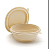 Customized Sugarcane Bagasse Bowl With Lid Food Container Cup For Beverage Packaging
