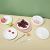 Biodegradable Disposable Sugarcane Wedding Plates Disposable Set Pulp Disc Tableware Cake Picnic Thickened Disposable Plate