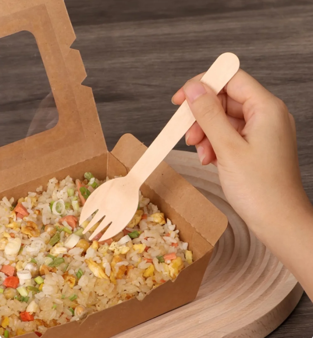 Manufacturers Wholesale Wooden Cutlery Set Spoon Knife Fork Disposable Eco Friendly Cutlery Knives Forks Spoons