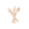 Natural Bulk Birch Hot Selling 160mm Disposable Wooden Cutlery for Restaurants