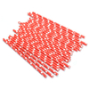 Customized Strip Mix Printed Colors Dot Striped Paper Straws