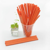 100% Biodegradable Compostable Plastic Pla Red Straight Straws Food Grade