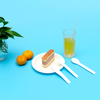 Wholesale Biodegradable Paper Spoon Eco-friendly Disposable Paper Spoon Disposable 6.2 Inch Spoon