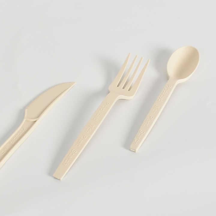 Factory Directly Price Disposable Cornstarch Knife Fork and Spoon Food Grade 