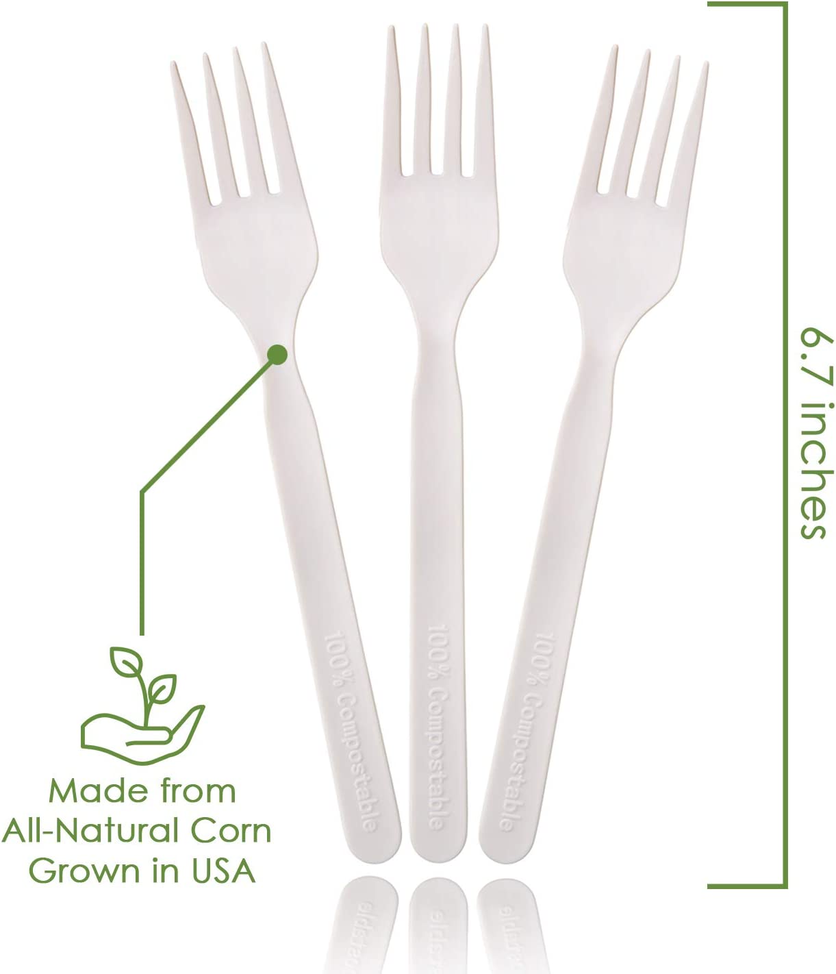 Eco-friendly Cutlery Sets Cornstarch Biodegradable Cutlery Disposable