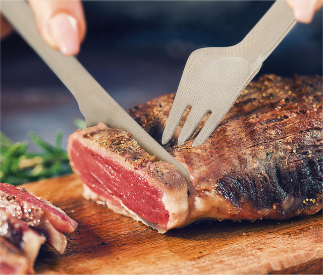 Custom Engraved Forks Disposable Biodegradable Compostable Eco Friendly Unbleached Sugarcane Forks