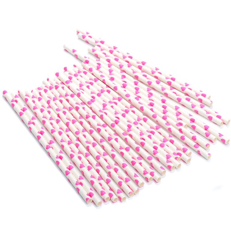Eco-friendly Disposable Biodegradable Drinking Paper Ecological Paper Printing Straw