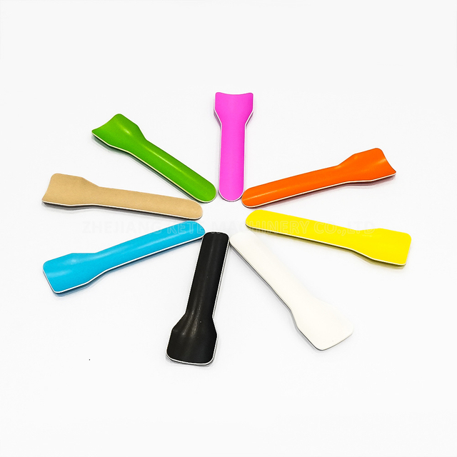 Disposable Paper Spoon for Ice Cream Naturally Degradable Paper Cup Spoon