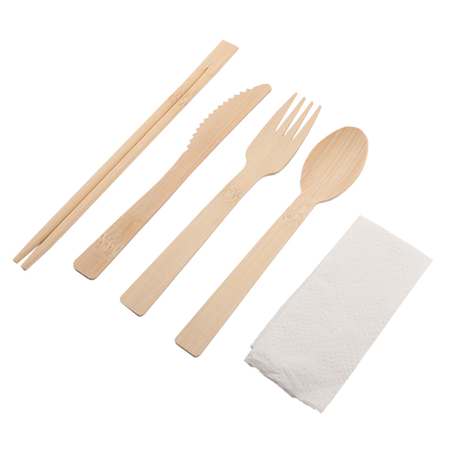 Sturdy Wood Disposable Cutlery - Eco-Friendly Biodegradable Utensils for Party - Free From Plastic Cutlery Set for Eating