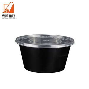 B450 ML Clear Take Out Pp Soup Bowl Noodle Disposable Plastic Restaurant Round Microwavable Leakproof Food Containers With Lid