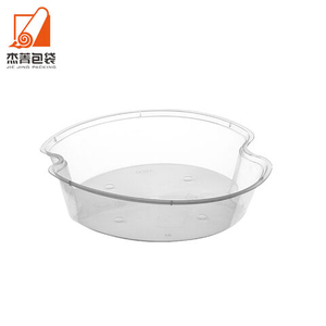 ZY129 Disposable Double-layer Sandwich Compartment Plastic Takeaway Lunch Box Individually Lined Tray Without Lid Box