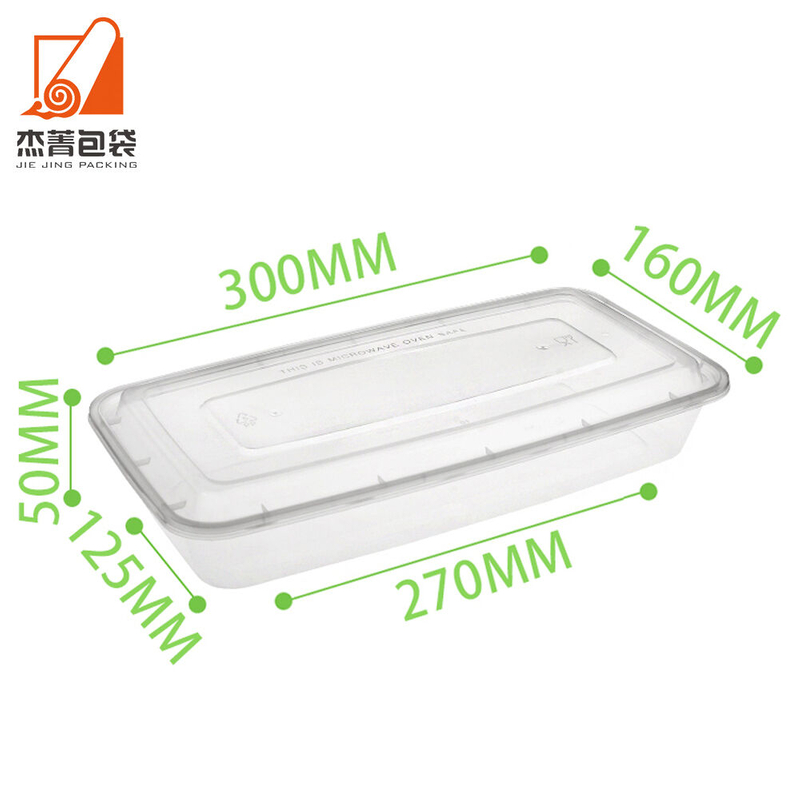 Disposable Plastic Food Box Take Away Food Container Lunch Box Bento Box with Lid