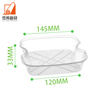 American Style Black Square Disposable Plastic Takeaway Packaging Box Inner Liner