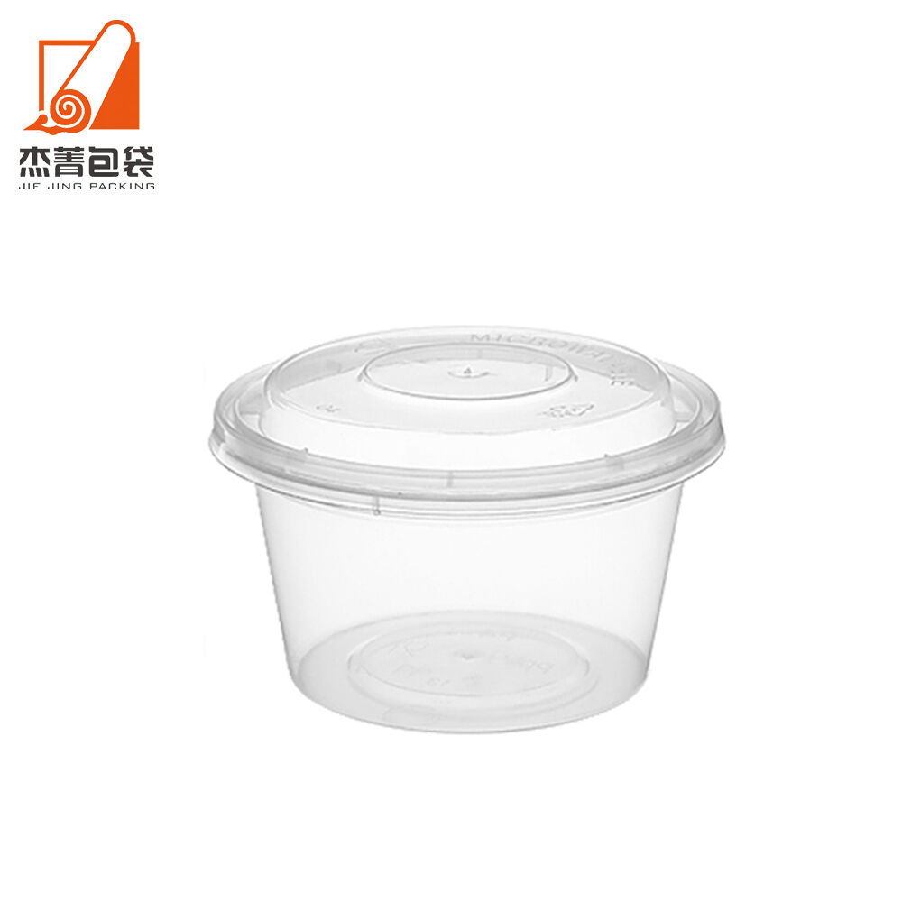 Factory Direct Sale Custom Logo Transparent Clear Deli Food Soup Plastic Container With Lid